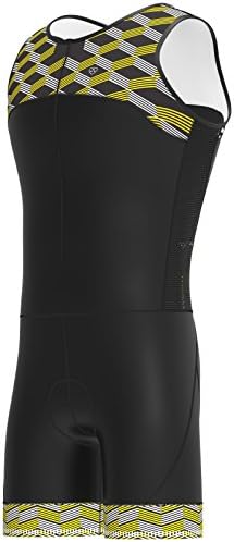 Sports Hera Sleeveless Triathlon, Clothing Triathlon, tritraje, Mono, Clothing Cycling Triathlon, Men, lemon tree, XL