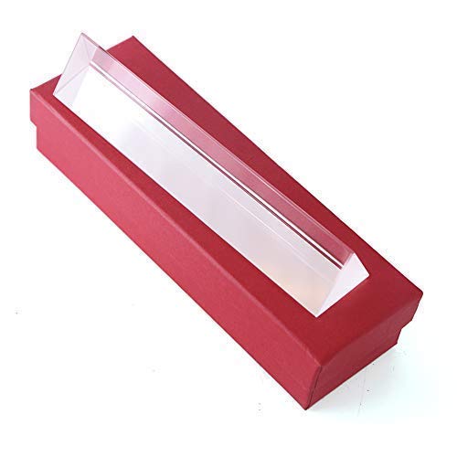 Co-link Réfracteur Triangulaire Prisme Cristal Optique Triangulaire Prisme Portable Rainbow Maker Réfracteur pour l'enseignement des Sciences, la Physique du Spectre, la Photographie, la décoration