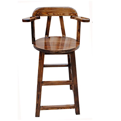 Chairs LI Jing Shop - Karbonisierung Massivholz Küchenbar Hocker Home Bar Hocker von Massivholz Produktion