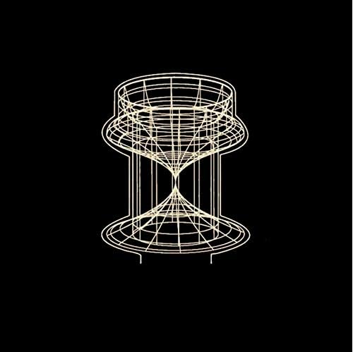 7 Colors Changing Abstract Cone Shape 3D Led Table Lamp Touch Button USB Sandglass Night Light Kids Gifts Bedroom Lighting Decor