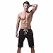 Produktbild Shorts Herren Sommer LHWY Männer Strand Hosen Kurz Badehose Quick Dry Laufen Schwimmen Watershort Leisure Home Hosenträger Lose Kniehosen (2XL, Schwarz)