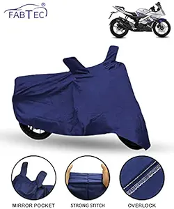 Fabtec Bike/Motorcycle Body Cover for Yamaha YZF R15 (Blue)