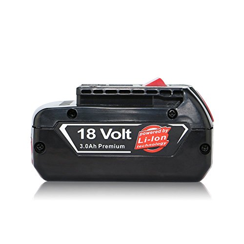 efluky 3000mAh 18V Power Tools Li-Ionen-Akku für Bosch BAT609 BAT609G BAT618 BAT619 BAT618G BAT619G - 3