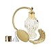 GETI BEAUTY Empty Refillable Perfume Diva Glass Bottle with Gold Mesh Sprayer Top & Tassel 1.64oz/46ml