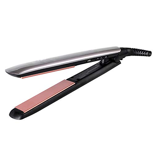 L Z Hair Straightener Tool Smooth hair Straightener with LCD Monitor Perm Instant Heating 450F Temperature for all hair styles  Safe Automatic off  global voltage   Silver 1 inch wide