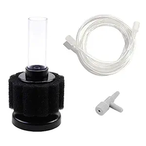 AQUANEAT Mini Sponge Filter, Small Aquarium Bio Filter, Quiet Foam Filter, Betta Fry Shrimp Nano Fish Tank Filter, up to 3 Gal with Airline Tubing