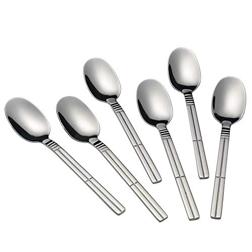 Eudokky 12 Pièces Cuillère à Café en Acier Inoxydable, Petites Cuillères à Dessert, Cuillère à Expresso