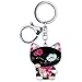 Produktbild Porte clé chat porte bonheur charms Mani the Lucky Cat noir collier framboise