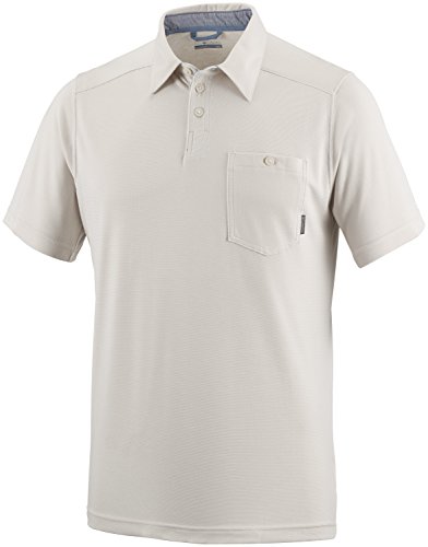 Columbia Sun Ridge II Novelty, Polo Transpirable para Hombre, Hombre, Sun Ridge II Novelty, Gris, Large