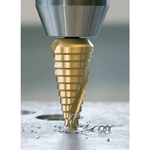 Stufenbohrer-Satz 6-tlg. TITAN Kegelbohrer HSS-TIN Schäl-Bohrer Senker Set - 2