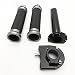 Generic Universal 22mm 7/8inch CNC Hand Grips Throttle Twist Tube Lever Motorcycle - titanium RS.1080.00