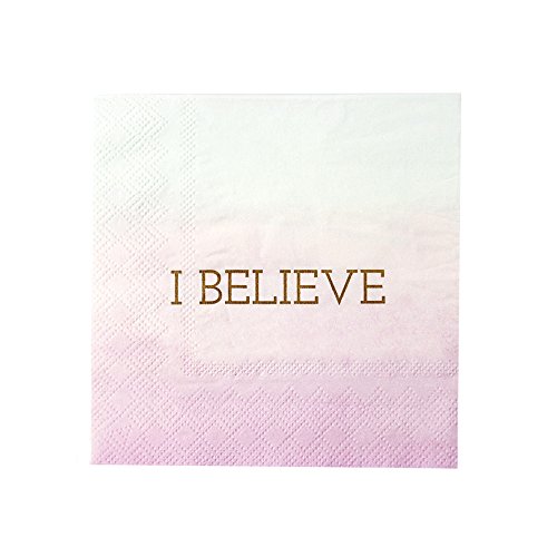 Talking Tables UNICORN-CNAPKIN Cocktail Serviette mit Goldfolie DETAIL, 10 „, 16Pk, Pappe, Mehrfarben, 1.5 x 12.5 x 15 cm - 2