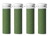 Extra Coarse Micro Mineral Replacement Rollers Compatible with Emjoi Micro-Pedi Callous Remover (4 pack) by Zeus