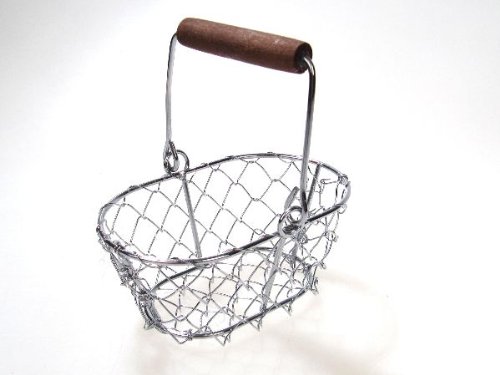 Preisvergleich Produktbild Drahtkorb oval, Metall ca. 13x8cm