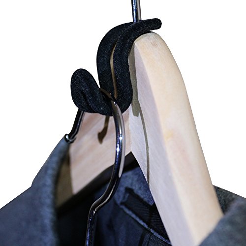 Kleiderbügel / Kleiderhaken Organizer – Ordnung und Platz im Kleiderschrank – Aufhänger Set aus 10 Stück – schwarz - 4