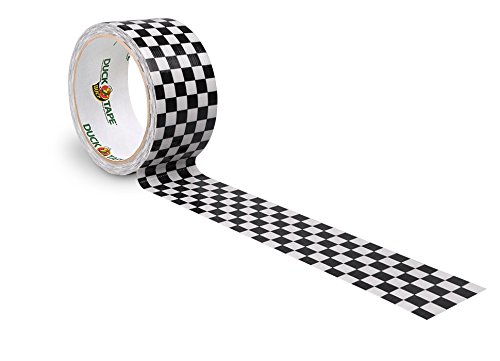 Ducktape 104214 Cinta Adhesiva de Tela, 48 mm x 9.1 m, Blanco y Negro