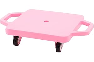 ARK MIIDO Kids Sitting Scooter Board with Handles Swivel Casters Square Plastic Floor Surfer for Gym Class Children Physical Education Play Equipment