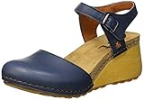 Material de la suela: Madera Art 1328 Grass, Sandalias con Correa de Tobillo para Mujer, Azul Jeans, 38 EU