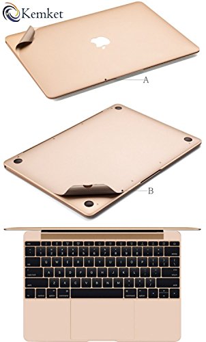 kemket Full Body Haut Aufkleber 5 in 1 Schutzhülle Vinyl Aufkleber für MacBook Pro mit Retina Display, kemket Displayschutzfolie für Apple Mac Book Laptop, enthalten Top + Bottom Schutzfolie + Trackpad die Haut + Displayschutzfolie Folie, einfach zu installieren & Auto Absorption - 3