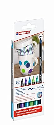 Edding 4-4200-6099 4200 Marqueurs pour porcelaine Épaisseur du trait 1-4 mm Couleurs assorties