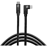 Tether Tools TetherPro USB-C - USB-C kablosu, sağ a&ccedil;ılı fiş, siyah