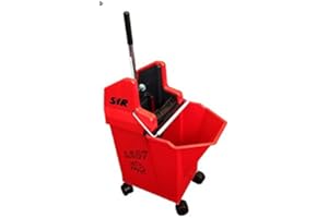 JANITORIAL WAREHOUSE SYR Ladybug Kentucky Mop Bucket & Wringer Combo 15ltr capacity (Red)