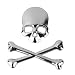 Generic 3D Metal Skull CrossBones Emblem Car Truck Motor Decal Badge Sticker -Silver RS.335.00
