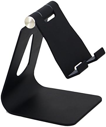 Phone Tablet Holder ,Meeaja Adjust iPad Stand Multi- Angle Portable Desktop Holder Dock for iPhone X 8 7 Plus,iPad mini iPad Air, Samsung Galaxy, Fire Tablet and other device (Black)