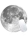 Produktbild shsyue Runde Mauspad, (220 mm x 220 mm x 3 mm) Runde Rutschfeste Mousepad, Bedruckt Planet Pattern Gaming Mouse Ma (Mond)