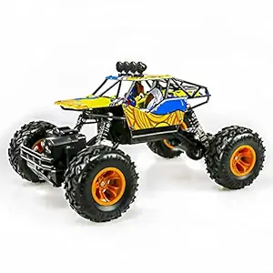 N2K2 ENTERPRISE 4 Wheel Metal Alloy Rock Crawler Remote Control Car 1:16 Scale Rechargeable Monster Truck Toys for 5 Years Old Kids Boys (Multicolor)