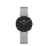 'Armbanduhr 'Sterling für Damen aus Silber Armband Pierfrancesco Zifferblatt schwarz Daniel Wellington dw00100162