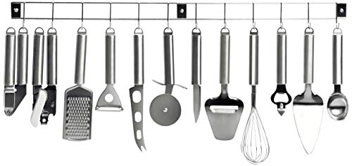 Kitchen Artist MEN110 Barre 12 Ustensiles de Cuisine en INOX