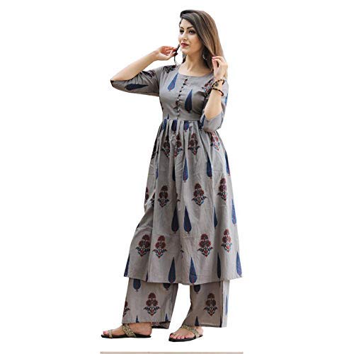 Cotton Printed Kurti Palazzo Set 