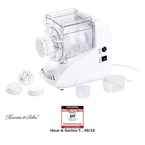 Rosenstein & Söhne Pasta-Maker Nudel-Maschine NM-400 mit Teigkneter