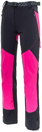 Izas Women's Nimba Mount Stretch Pants, Black/Fuxia, Large