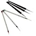 3 Pcs Sable Nail Art Line Drawing Brushes + 3 Pcs Dotting Pen Detailer Liner and Striper Tool Set from Crossover
