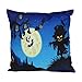 Produktbild JUSTSELL New Arrivial  Halloween  Viele Stile Kissenbezug(45cm*45cm) Weich Zierkissenbezüge Schlafsofa Home Decor Kissenbezug Dekorationskissen (Kissen ist Nicht im Preis inbegriffen)