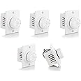 Hi-Plasst Socket 7-Step Fan Regulator, (Pack of 5) 2M 7Steps, Non-Modular Step Type Regulators for Fan for Home & Offices (L*B = 5.5 * 4cm)