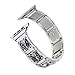 Produktbild TianranRT Mit Verbindung Adapter Luxus Legierung Kristall Armband Band Für Apple Watch 4 40 mm (Silber,40mm)