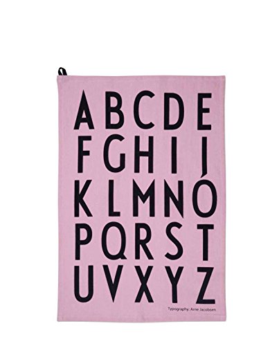 Design Letters Geschirrtuch A-Z Pink (2-teilig)