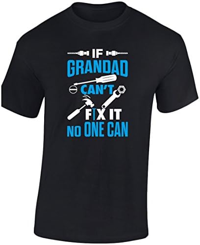 swagwear If Grandad Can't Fix It No One Can Funny Mens T-Shirt Fathers Day 10 Colours (S-3XL)