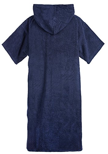 Atlantic Shore | Surf Poncho ☆ Bademantel / Umziehhilfe aus hochwertiger Baumwolle ➤ Navy Blue / Dunkelblau - 2