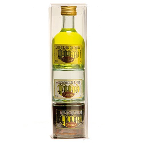 Botella apilable en miniatura de orujos