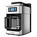 Produktbild MLITER Kaffeemaschine mit Mahlwerk und Timer Grind&Brew Filterkaffeemaschine 10 Tassen 1.25L Kaffee Maker mit Automatische Abschaltung und Warmhalteplatte keine Kaffeebohnen Vorratsbehälter 1050W Silber/Schwarz