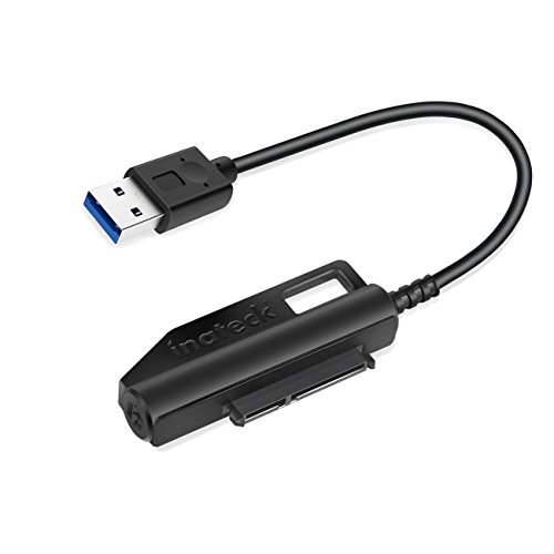Inateck SATA zu USB Adapter Kabel mit UASP, USB 3.0 auf SATA III Konverter für 2,5" SSD oder HDD, Adapter für SATA III Festplatte