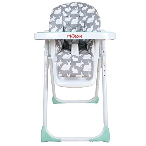 My Babiie Billie Faiers MBHC8GR Grey Rabbit Premium Highchair