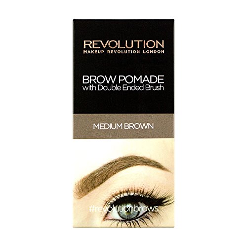 Makeup Revolution Brow Pomade Mit pinsel – Medium Brown - 3