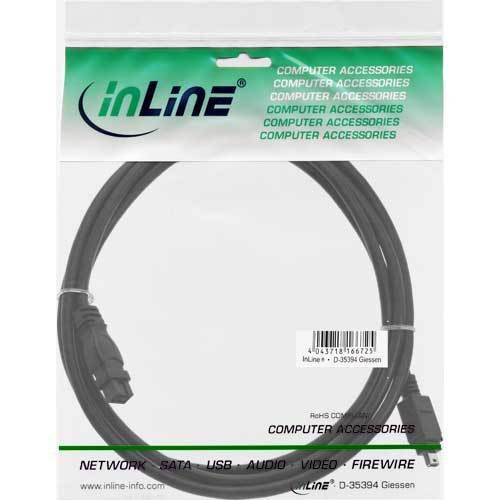 InLine® FireWire Kabel, 4pol/9pol Stecker / Stecker, 1m [Elektronik] - 2
