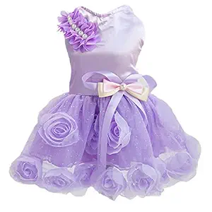 NACOCO Dog Wedding Dress Cat Colorful Skirt Dogs Birthday Party Pet Princess Dresses for Small Dogs Cat and Tutu in Spring and Summer (Purple, XXL)