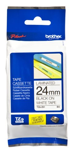 Preisvergleich Produktbild Brother Tape Black on White 24mm, TZE-251